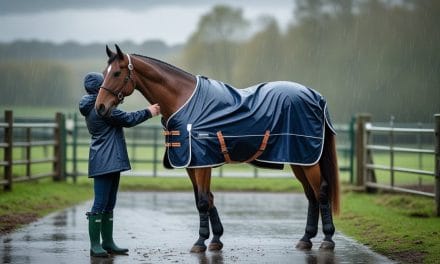 Sådan beskytter du din hest mod regn og holder den smuk